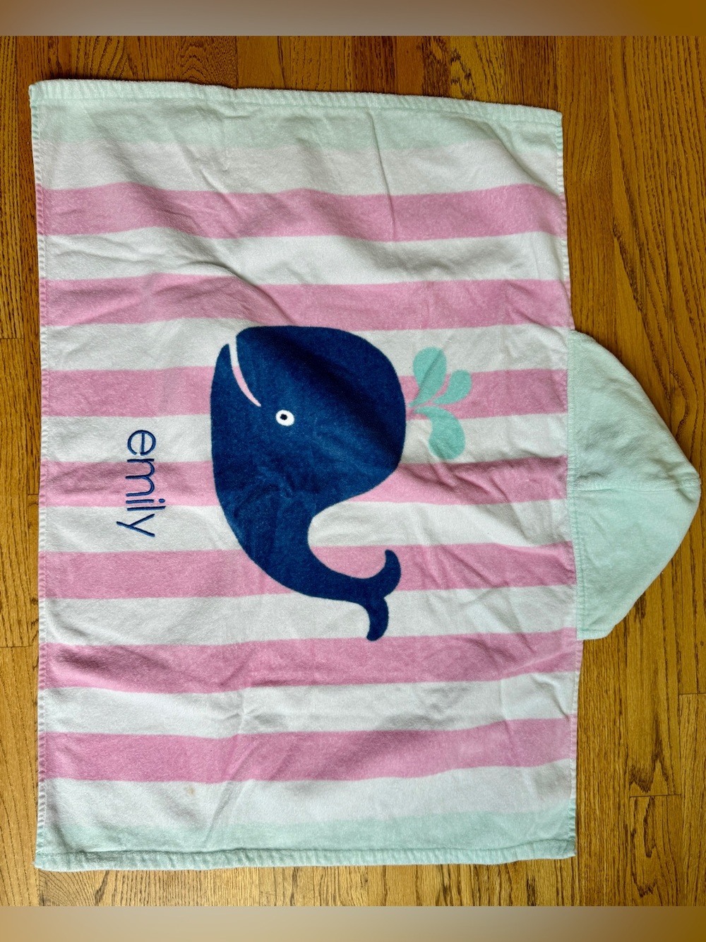 Pottery Barn Toddler Hooded Towel - Whale - Emily